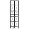 Oak-Black Multi-Purpose 5-Tier Corner Shelf with Metal Frame 63" Tall Space-Saving Bookshelf for Home